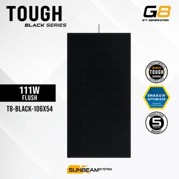 Tough G8 111 Watt Black Zonnepaneel, Ophalen of Verzenden, Nieuw