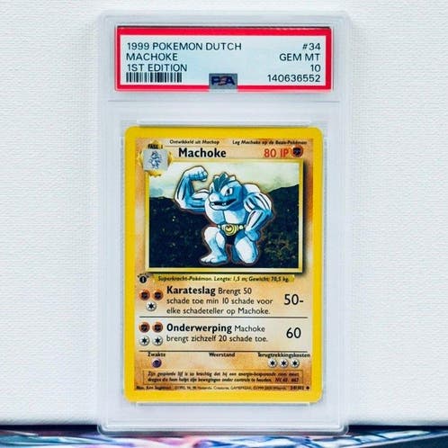 Pokmon Graded card - Machoke 34 1st Edition - Pokmon - PSA   Verzamelkaartspellen | Pokmon  Marktplaats