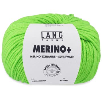 Lang Yarns Merino Plus - 144 lime - Merinowol Garen, Ophalen of Verzenden, Nieuw