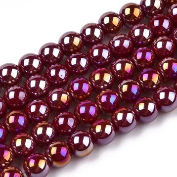 20 x Diamond coated glaskralen 4~4,5 mm, gat: 0,8 mm, Dar..., Hobby en Vrije tijd, Ophalen of Verzenden, Nieuw, Kraal