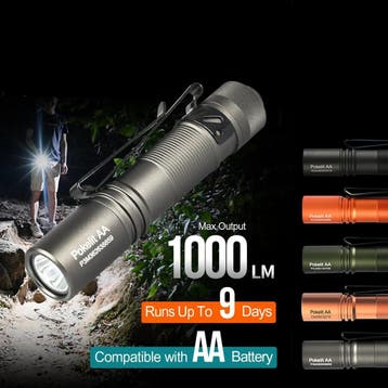 EDC Zaklamp 1000 Lumen USB C Oplaadbaar IP68, Verzenden, Nieuw