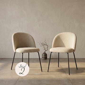 Eetkamerstoel Alyssa cream fusion (Set of 2), Huis en Inrichting, Stoelen, Ophalen of Verzenden, Nieuw