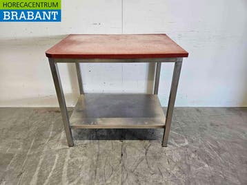 RVS Polyethyleen PE Snijtafel Werktafel 99 x 70 x 93 cm, Ophalen of Verzenden, Gebruikt