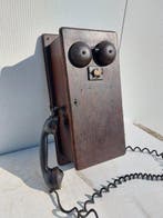 Analoge telefoon - Hout - Houten telefoonkast