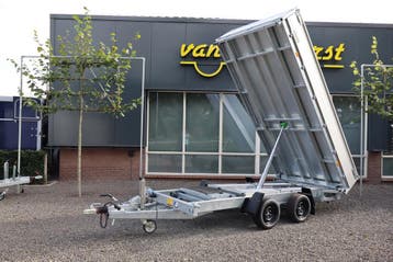 Hapert kipper 375x180cm 3.500kg met bladveren ZEER COMPLEET, Auto diversen, Aanhangers en Bagagewagens, Nieuw