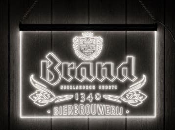 Led bord Brand bier, Ophalen of Verzenden, Nieuw, Reclamebord