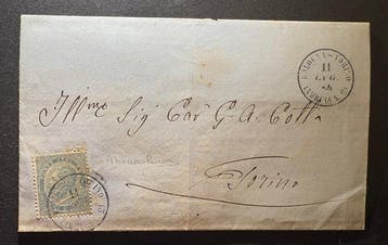 Koninkrijk Italië 1864 - Koninkrijk 1864, 15 cent DLR,, Gestempeld