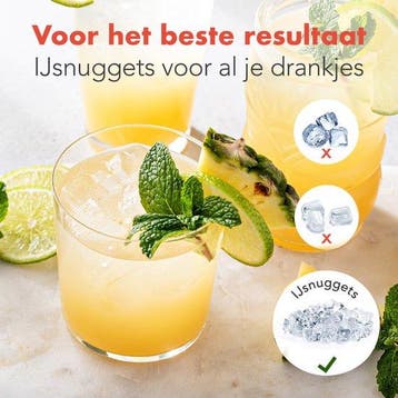 2dekans | KitchenBrothers Nugget IJsblokjesmachine - 1.1L -, Ophalen of Verzenden, Zo goed als nieuw