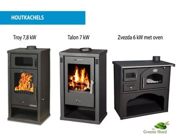 Robuuste houtkachel 8 kW evt met oven, Ophalen of Verzenden, Vrijstaand, Hout, Nieuw