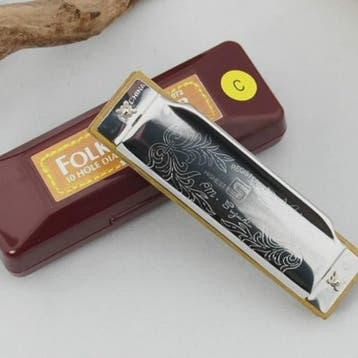 Professionele 10-Gats C-Toon Diatonische Mondharmonica - Zil, Muziek en Instrumenten, Verzenden, Nieuw
