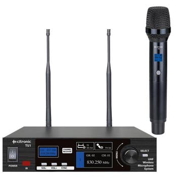 Citronic TU1-H Afstembaar UHF Draadloos Systeem , 1 Hand, Verzenden, Nieuw, Overige typen