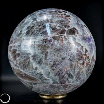 Zeldzame natuurlijke prasioliet-amethist Bol- 2396.99 g