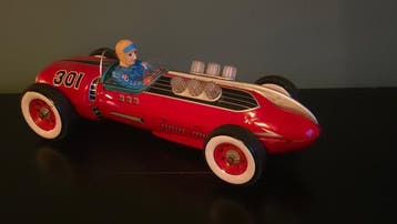 Modern Toys - Blikken speelgoed - Extra Large 301 Racer With, Antiek en Kunst, Antiek | Speelgoed