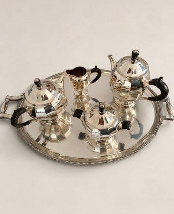 Christofle - Theeservies (5) - Verzilverd