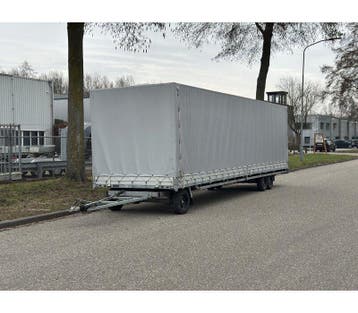 Gebruikte Hulco Schamelwagen met huif, 8m, 3500kg, Oprijplat, Ophalen, Gebruikt