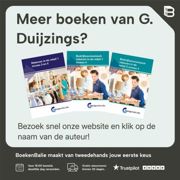 Rekenen in de retail / niveau 2 / Klantgericht - G., Verzenden, Nieuw, G. Duijzings