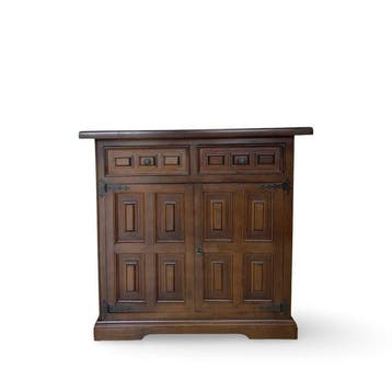 Credenza - Hout, Messing, fineerhout - Een kleine credenza