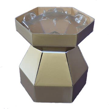 Cupcake Doos Boeket Goud Ø18x19cm**, Verzenden, Nieuw