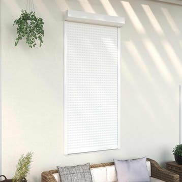 vidaXL Roljaloezie Wit 100 x 210 cm Aluminium en, Verzenden, Nieuw