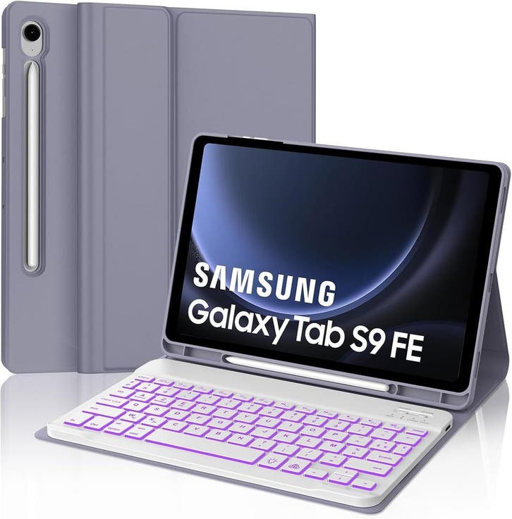 Samsung S9 FE Hoes AZERTY | Verlicht | Laatste Stuk!, Computers en Software, Overige Computers en Software, Zo goed als nieuw