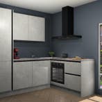 Beton Opaal greeploze keuken Rabat 121723, Huis en Inrichting, Keuken | Complete keukens, Verzenden, Nieuw