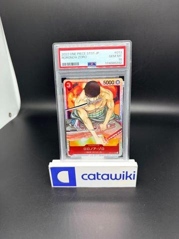 One Piece - 1 Graded card - Roronoa Zoro SR - ST01-013 - PSA, Nieuw