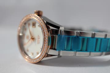 Horloge Tag Heuer Carerra Calibre 9, Rose gold/Diamond MOP, Overige merken, Staal, Polshorloge, Nieuw