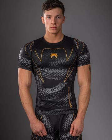 Venum Matupa Rashguard – Zwart/Grijs/Goud | Premium compress, Ophalen of Verzenden, Nieuw