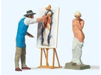 Preiser 45095 Kunstmaler und Modell 1:22,5 (Figuren), Ophalen of Verzenden, Nieuw