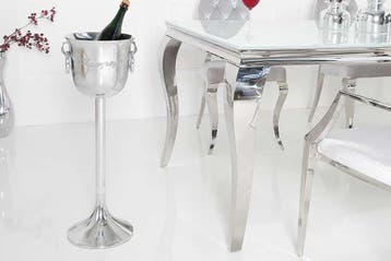 Elegante champagnekoeler CHAMPAGNE 75cm gepolijste zilveren, Ophalen of Verzenden, Nieuw