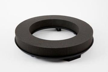 Oasis® eychenne® naylor all black™ krans 30 cm per stuk, Ophalen of Verzenden, Nieuw