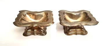 Maker unidentified - Zoutvat (2) - Zilver, Antiek en Kunst