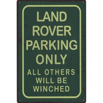 Wandbord - Land Rover Parking Only, Ophalen of Verzenden, Nieuw