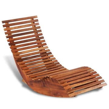 Schommelstoel hout 149cm | Tweedekansje | OP=OP, Tuin en Terras, Ligbedden, Ophalen of Verzenden, Nieuw, Hout