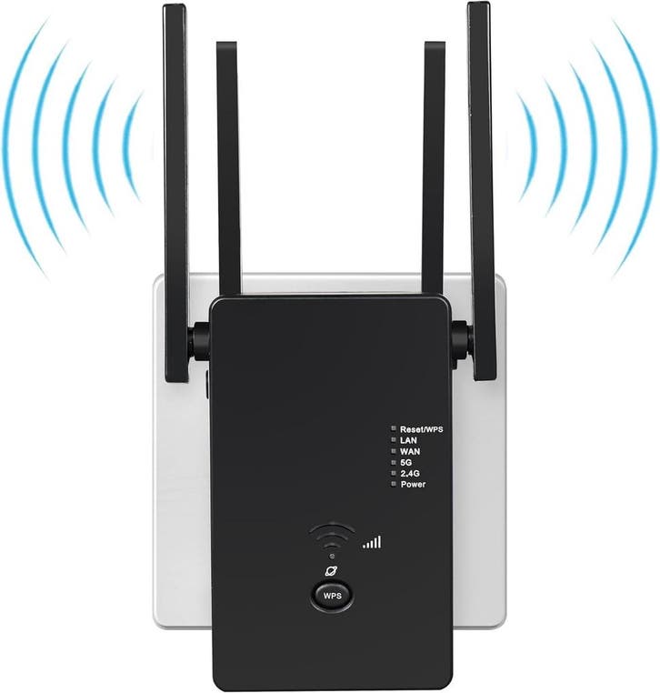 Wifi Versterker 1200Mbit | Zwart | Retourdeal 41% Korting, Computers en Software, WiFi-versterkers, Nieuw, Ophalen of Verzenden