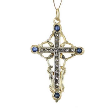 Zonder minimumprijs - Ketting met hanger - 12 kt. Geel goud,