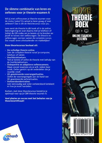 Motor - Theorieboek+online examens oefenen Rijbewijs A /, Verzenden, Gelezen, ANWB