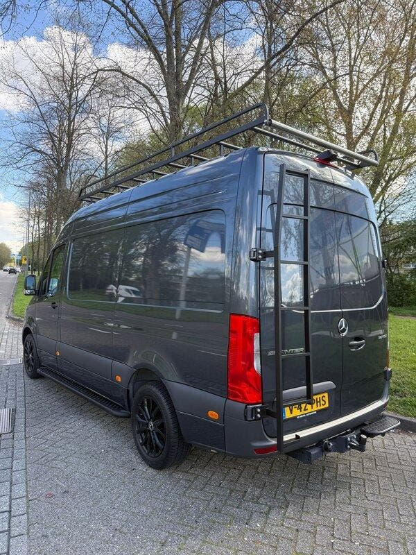 RVS deurladder Volkswagen Crafter H2/H3 2017+ zwart, Auto diversen, Auto-accessoires, Ophalen of Verzenden