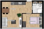 Appartement Kloekhorststraat in Assen, Huizen en Kamers, Huizen te huur, Via bemiddelaar, Assen, Appartement, Drenthe
