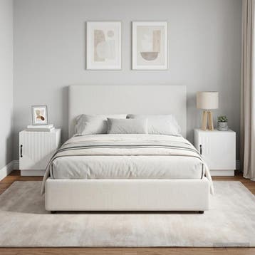 vidaXL Nachtkastje 2 st Hoogglans Wit 43 x 34,5 x 47 cm, Minder dan 45 cm, Verzenden, Nieuw, Minder dan 55 cm