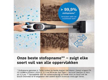 Bosch -   Unlimited 9 Steelstofzuiger Incl. Kruimelzuiger, Verzenden, Nieuw, Reservoir, Minder dan 1200 watt