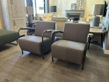 Leolux Scylla ploegstof ploegwool, Huis en Inrichting, Fauteuils, Zo goed als nieuw, Metaal, Leolux Artifort Rolf Benz Design on Stock