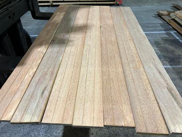 planken–vlonderplanken-schutting-Hardhout-Sucupira- 15x144mm, Ophalen, Nieuw, Hout