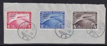 Duitse Rijk 1931 - Polarfahrt des Luftschiffes ,,Graf, Gestempeld