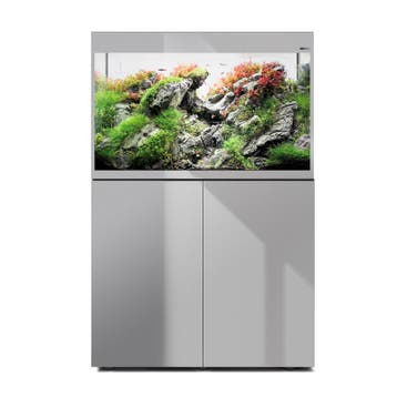 Osaka Glossy ST Grey 80cm met meubel inclusief Day en Night, Ophalen of Verzenden, Nieuw, Leeg aquarium