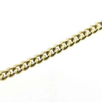 Gouden gourmet schakelketting., Ophalen of Verzenden, Gebruikt, Goud, Goud