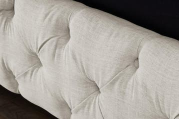 Design bedstee PARIS 180x200cm beige linnen Chesterfield, Ophalen of Verzenden, Nieuw