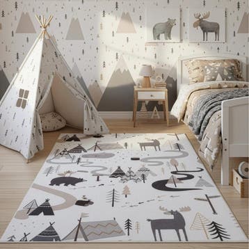 Speelkleed | Coco | Camping | Crème | 140x200 cm, Huis en Inrichting, Stoffering | Tapijten en Kleden, Verzenden, Nieuw