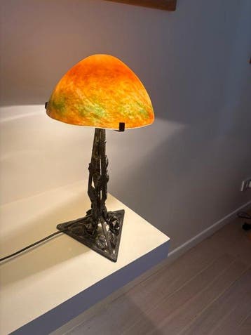 Tafellamp - Smeedijzer - lamp Art Deco