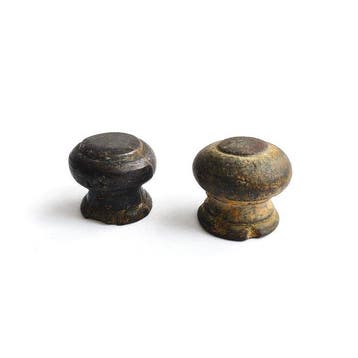 Oud-Indochinees, Birmese of Siamezen Brons Opiumgewichten -